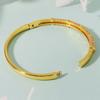 Luxury Micro Paved Zircon Bracelet For Women Simple Gold Full Diamond Clasp Bangle Versatile Non Fading Fashion Jewelry