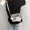 Women's Shoulder Bag PVC Transparent Messenger Crossbody with Adjustable Strap