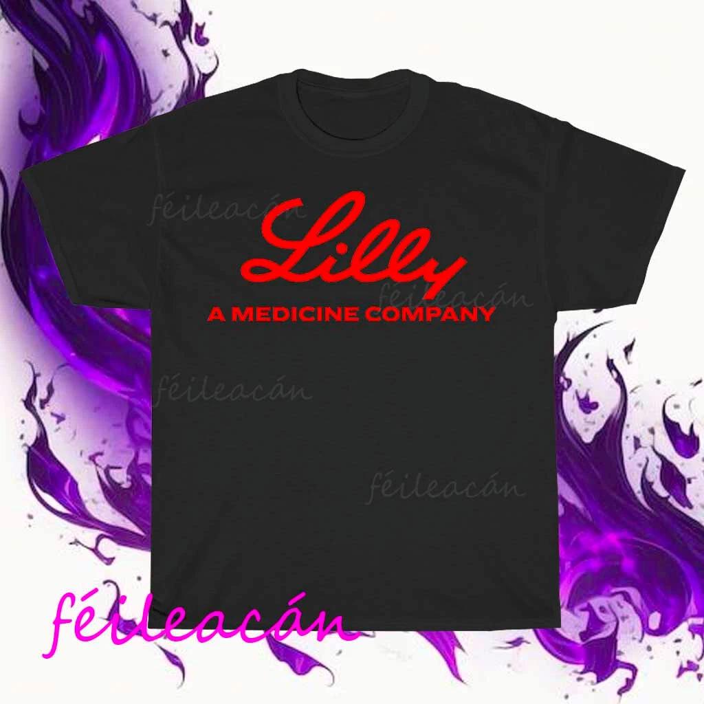 

Новая американская футболка с логотипом фармацевтической компании ELI LILLY, смешная, размеры от S до 5XL M