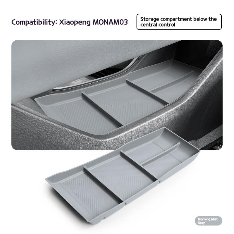 Suitable for 24-25 Xiaopeng MONA M03 central control lower storage box modified storage box decorative partsInternalAccessories