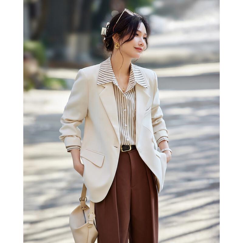 TERRE BLEUE Women's Elegant Casual Blazer
