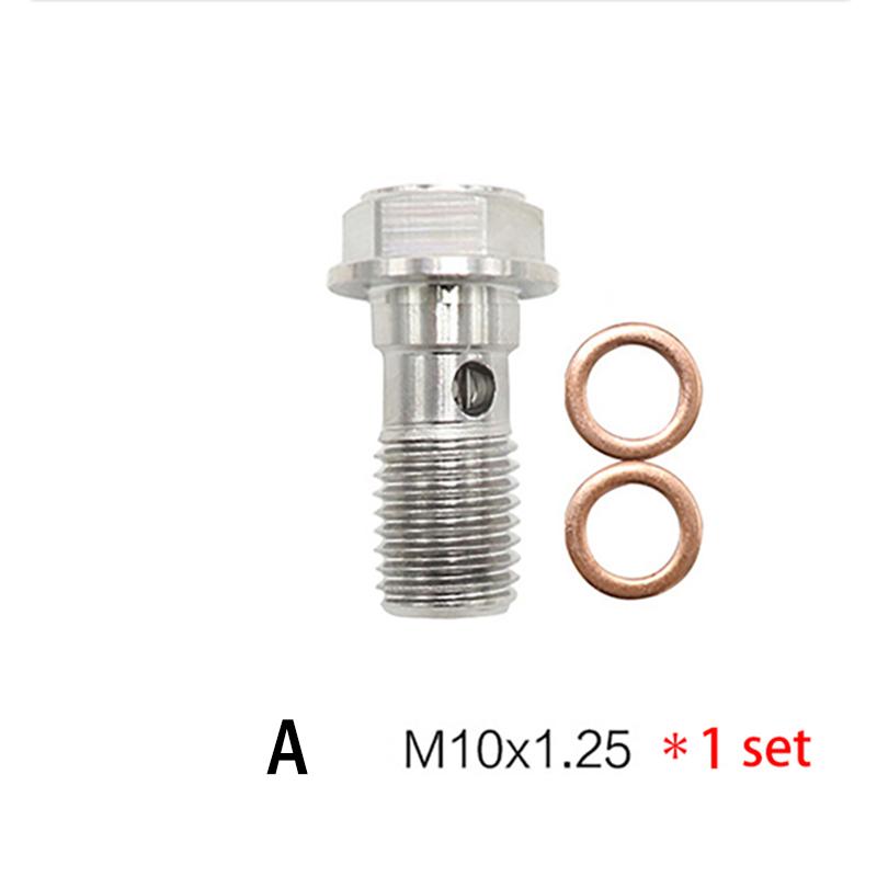

Universal 304 Stainless Steel Motorcycle Brake Caliper Banjo Bolt Bleed Screw Nipple For Honda Yamaha Kawasaki Suzuki Motocross M10x1.25x21 A