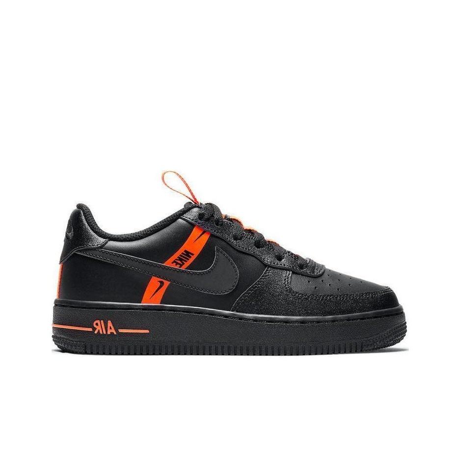 New Nike Air Force 1 Low LV8 KSA Worldwide Pack Black Total Orange GS CT4683-001