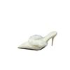 Xiaoxiangfeng Maomao High-heeled Cool Slippers Women's 2025 New Pointed-toed Thin-heeled Baotou Muller Rear Empty Fashion High Heels