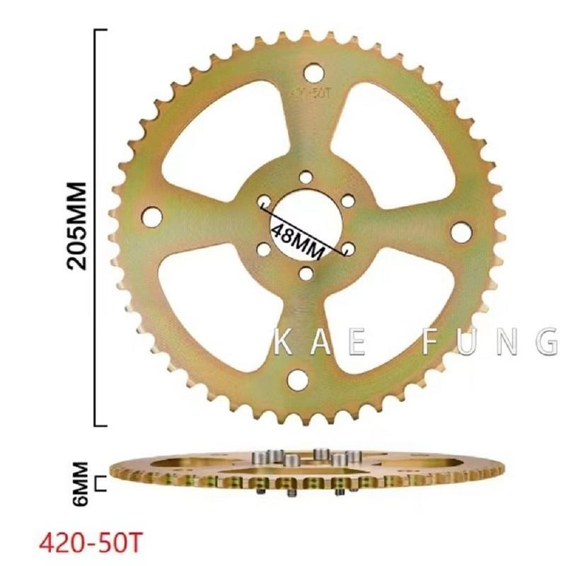 Pignon arrière 420-40T 50T 60T engrenage de scooter pour quad ATV 50cc-125cc pit buggy kart moto Accessoires 420 40T 50T 60T