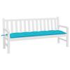 VidaXL Coussin de banc de jardin turquoise 180x50x7 cm tissu oxford 361639