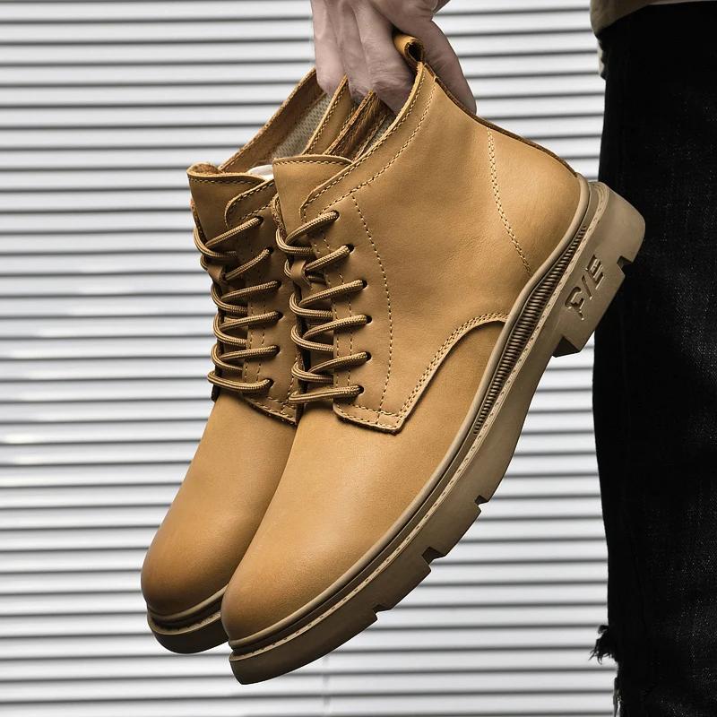 

Мода Мода Мужские Ретро Ботильоны из Натуральной Кожи 44 коричневый