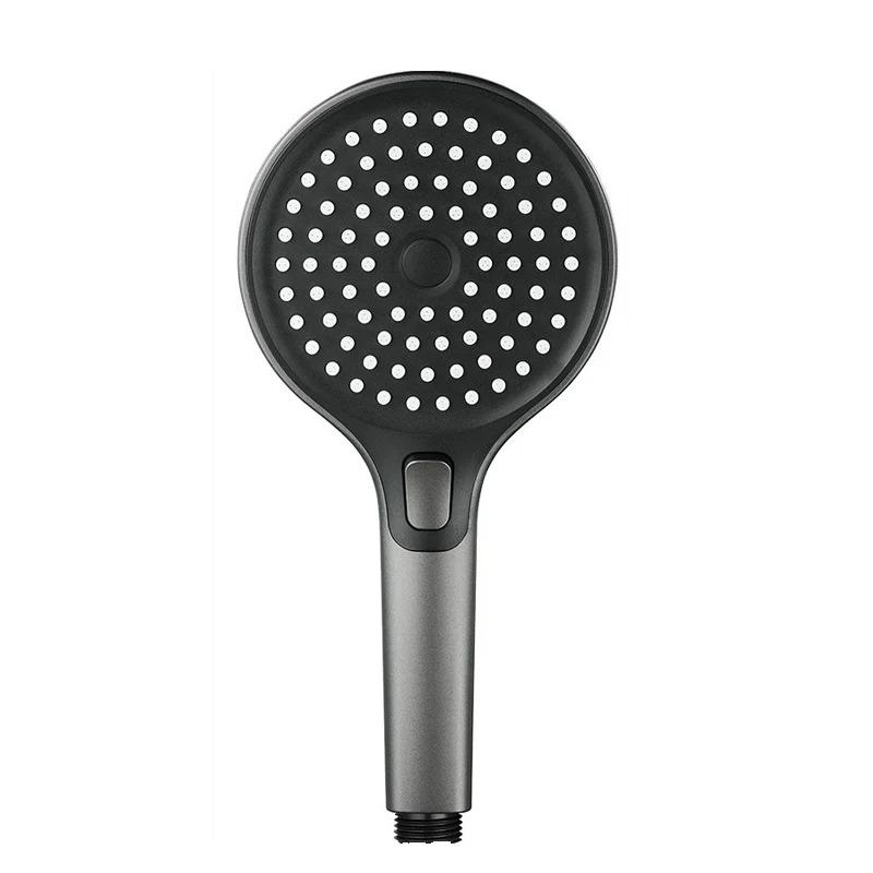 New Round Booster Shower Head Three-speed Large Panel Handheld Shower Head Home Bath Shower Set