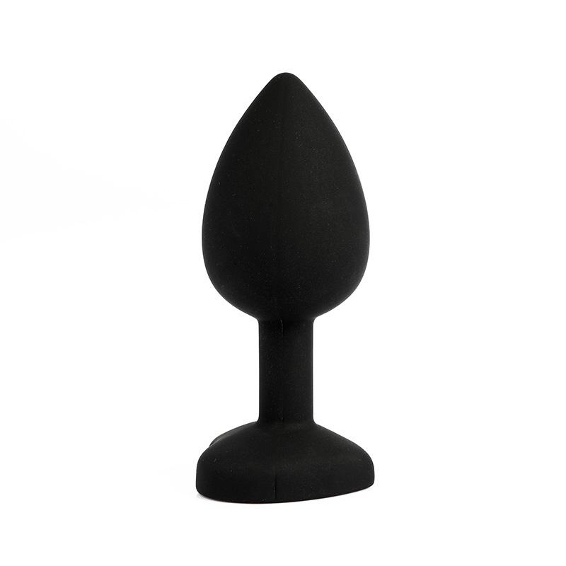Silicone Anal Plug Unisex Crystal Jewelry Butt Plugs With Strong Sucker Anus Expansion Love Kits