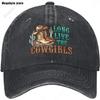 Western Cowgirl Long Live The Cowgirls Baseball Cap Golf Hat Dad Hat Vintage Cotton Washed Baseball Caps For Women Unisex