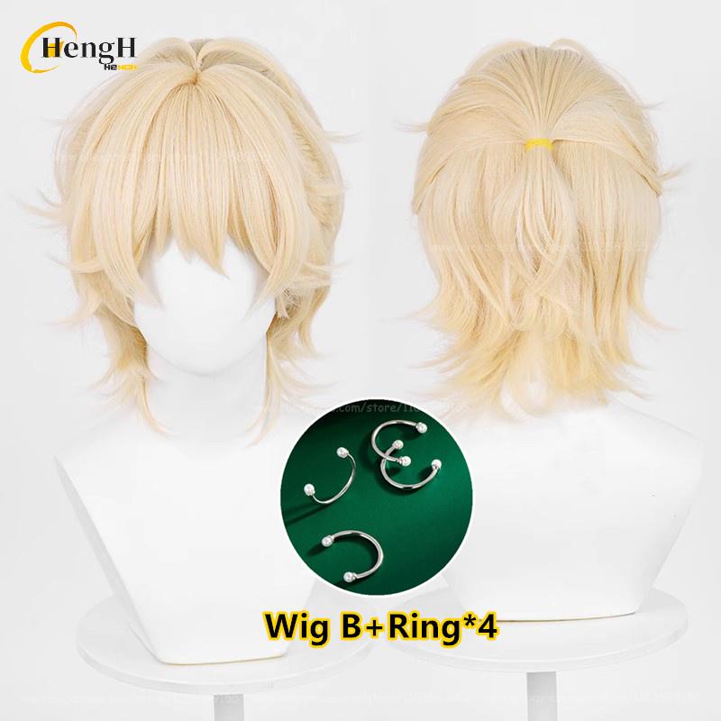 In Stock Anime Till Ivan Luka Sua Mizi Synthetic Hair Cosplay Anime Wigs Heat Resistant Hair Halloween Party Wigs + Free Wig Cap
