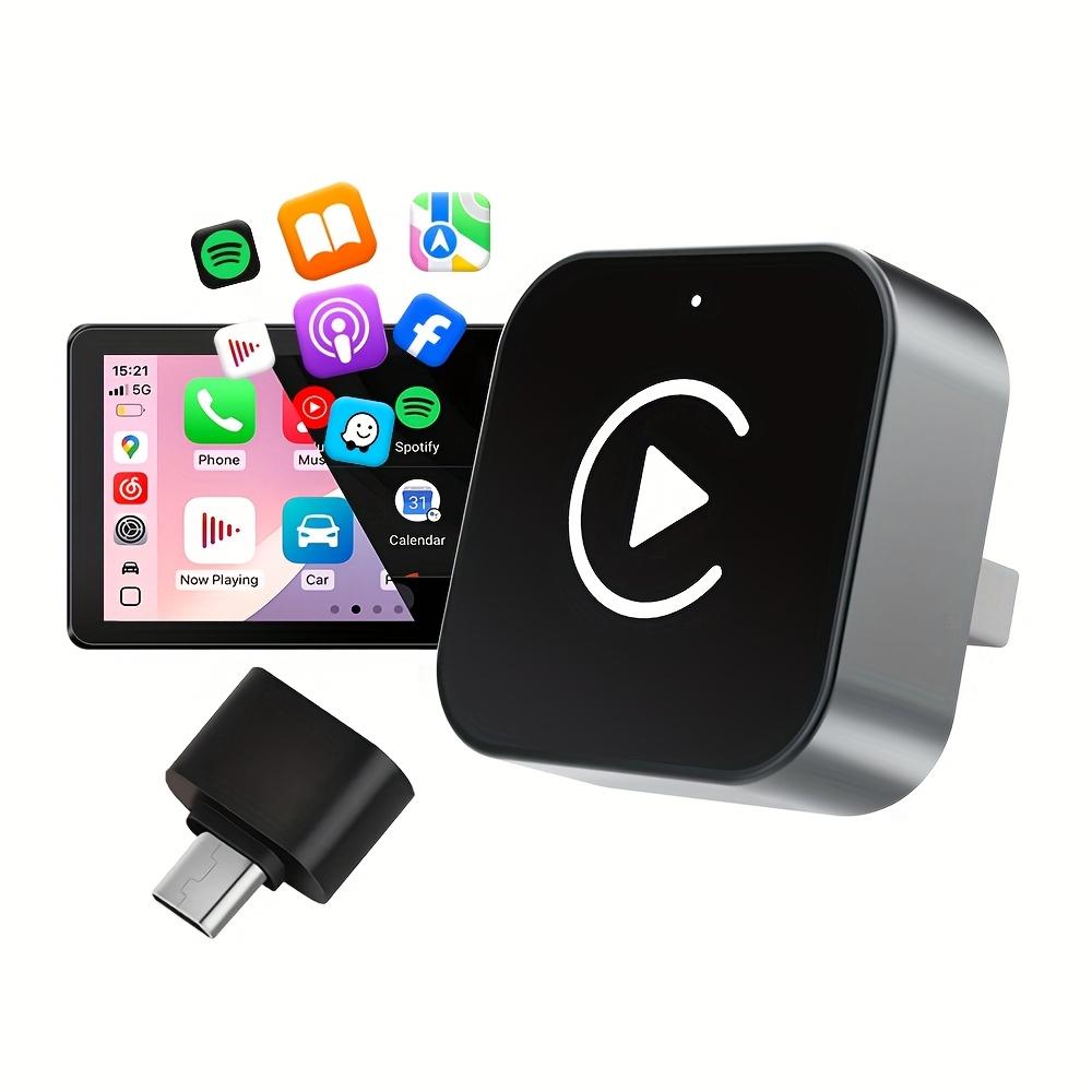 2 In1 Car Carplay Adapter Wireless Carplay&Android Auto Play BT Voice Control