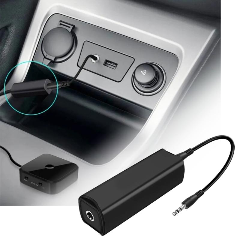 Noise Cancelling 3.5mm Ground Loop Isolator for Car Stereo Systems and Portable Devices