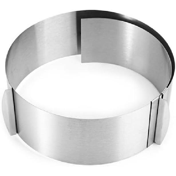 Cake Pan Mold, 6-12 Inches Adjustable Stainless Steel Round Mousse Ring Bake Tool Cake Size Mold