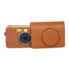 PU Leather Case Camera Bag with Shoulder for MS200 Solid Color Carrying Case Portable