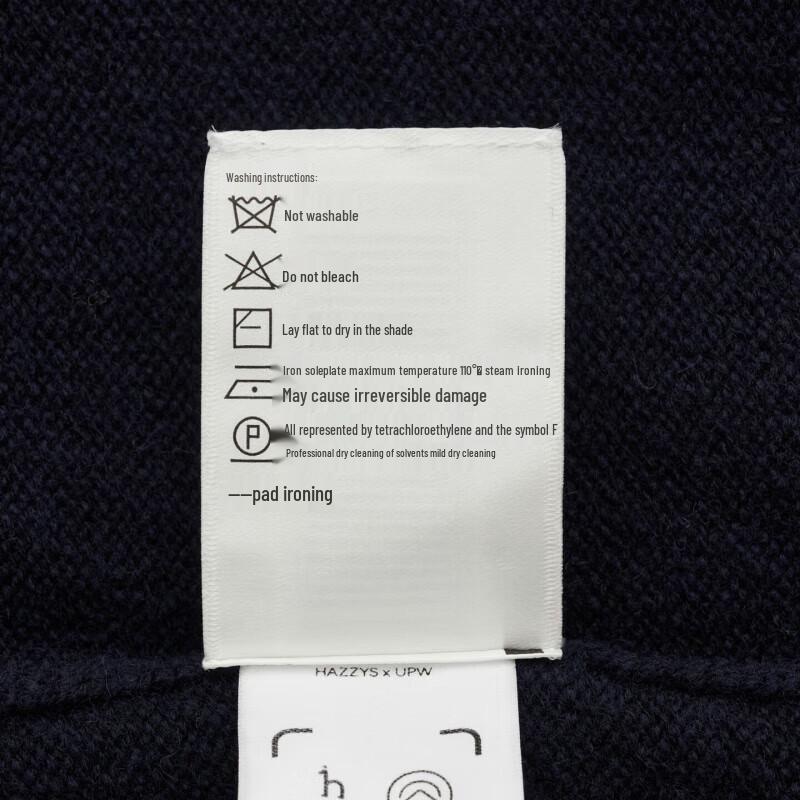 HAZZYS Women's PHIZ Series Solid V-Neck Loose Wool Cardigan