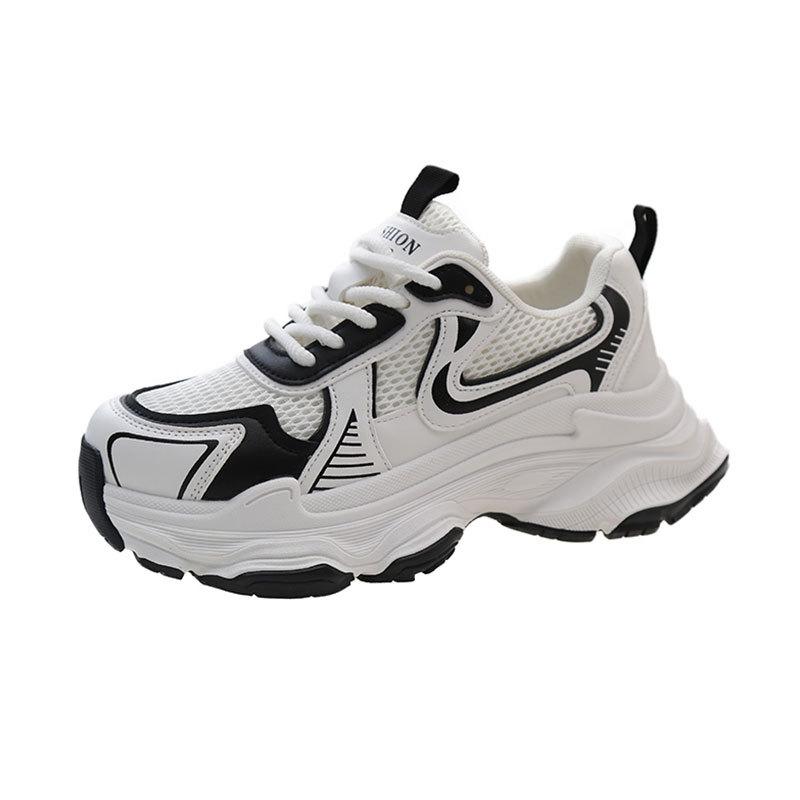 Dad Shoes Women's Ins Spring and Autumn New Super Fire Versatile Student Lightweight Thick-soled Breathable Sneakers