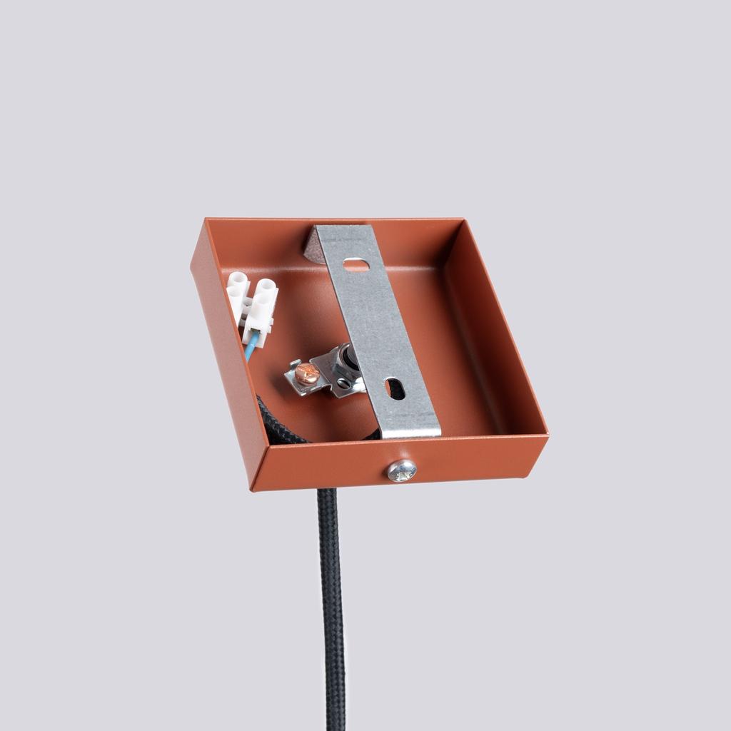 Lampa Wisząca Nowoczesna Ochra Czerwona Tuba 30 Cm Do Jadalni Kuchni Nad Wyspę 1Xgu10 10W Lagos Sollux Lighting