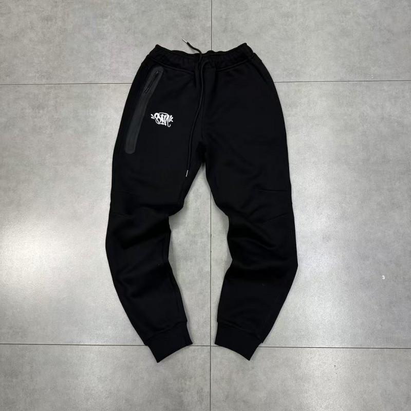 Completo da uomo Streetwear con felpa e pantaloni jogger, casual, vestibilità larga, in cotone, tuta sportiva