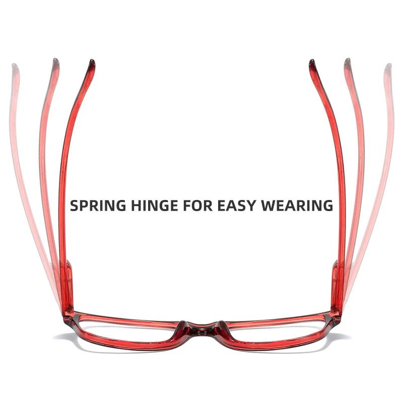 Men Women Vintage Reading Glasses Trendy Retro Sqaure Frame Presbyopia Unisex Blue Light Blocking Computer Glasses 0+1.0+1.5+4.0