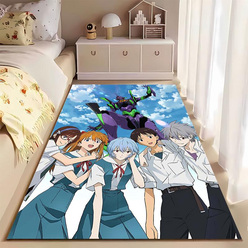 Anime Robot and Teen Characters Suitable As a Non-slip Mat for the Living Room or Bedroom Sofa