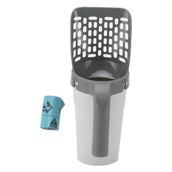 Cat Litter Scooper Portable Pet Cat Litter Sand Shovel with Storage Box