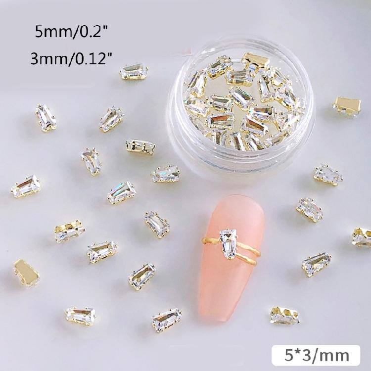 20pcs Nail Rhinestones Diamonds Crystals for Nail Art 3D Decoration Stones Set