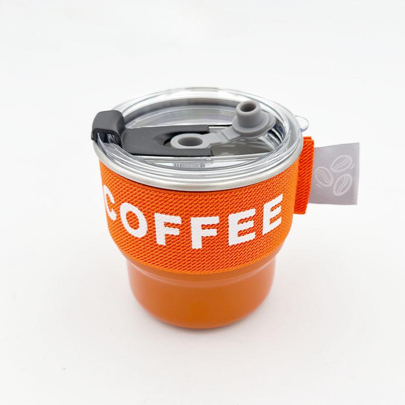 Creative 304 Stainless Steel Cup with Lid Large Capacity Insulation Cup Car Mounted Cooling Portable and Compact Coffee Milk Mug