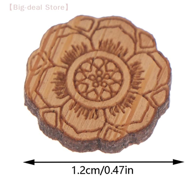 1/12 Dollhouse Retro Mini Tea Coasters, Wooden Cup Mat, Dollhouse Furniture Decoration, Kitchen Ornaments