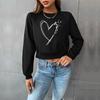 Casual Comfort and Versatility Valentine's Day Women's Short Autumn Sweatshirt Women