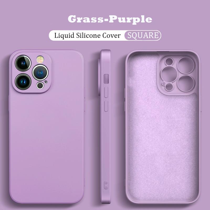 Original Flüssigsilikon Stoßfest Hülle für Xiaomi Mi 14 13 13T 12 12T 11T 10T 10 11 Lite Pro Square Fluff Bumper Soft Cover