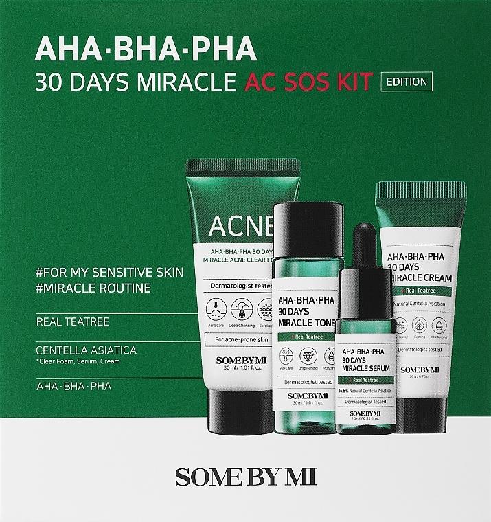 

Набор Some By Mi AHA, BHA, PHA 30 Days Miracle AC SOS Kit (4 предмета)
