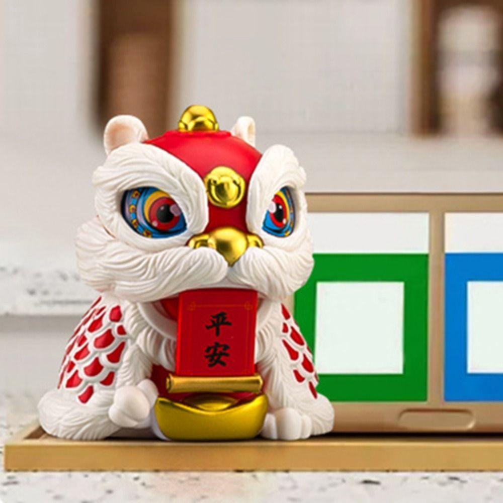 Attracting Wealth Lion Statue Figure Toys With Rope New Year Toys Kid Girl Boy