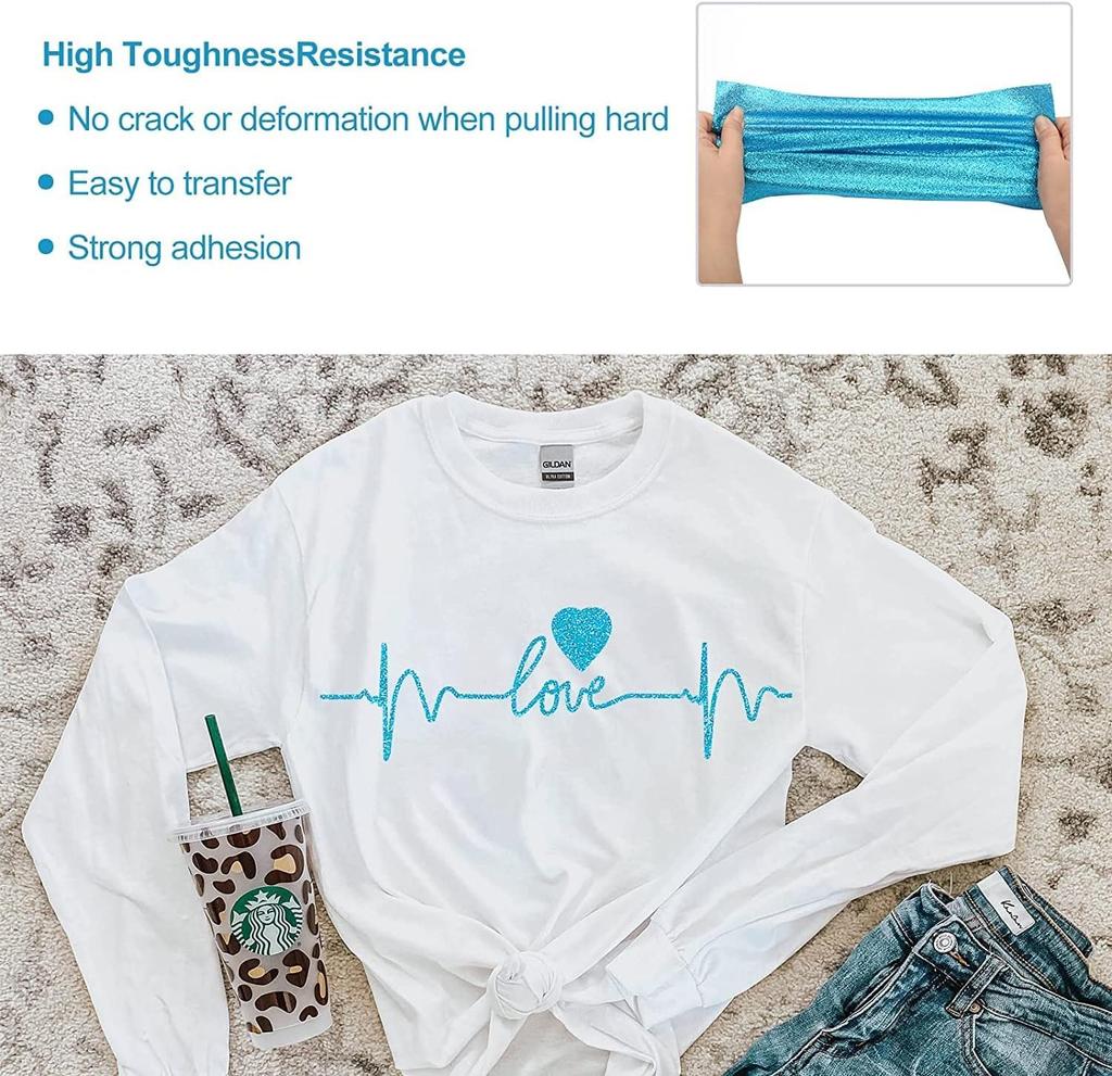 Print Heat Transfer Rubber Printing Heat Transfer 60cm X Approximately 1 Heat Transfer Vinyl Heat Press Glitter DIY and More Iron-on Sheet, Sheet,