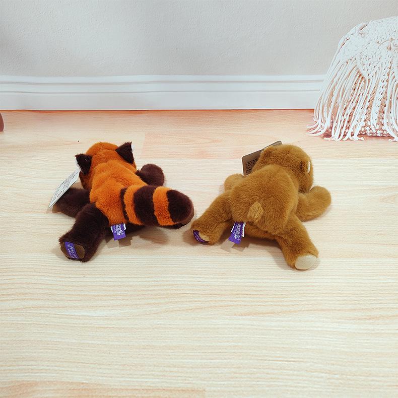 Xiangxiang Cute Animal Doll: Panda & Raccoon Plush Toy, Pocket-Size Companion Gift.