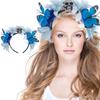 Creative Skull Headwear Butterfly Flower Headbands For Outdoor Halloween Costumes And Theme Parties Essential Accessory