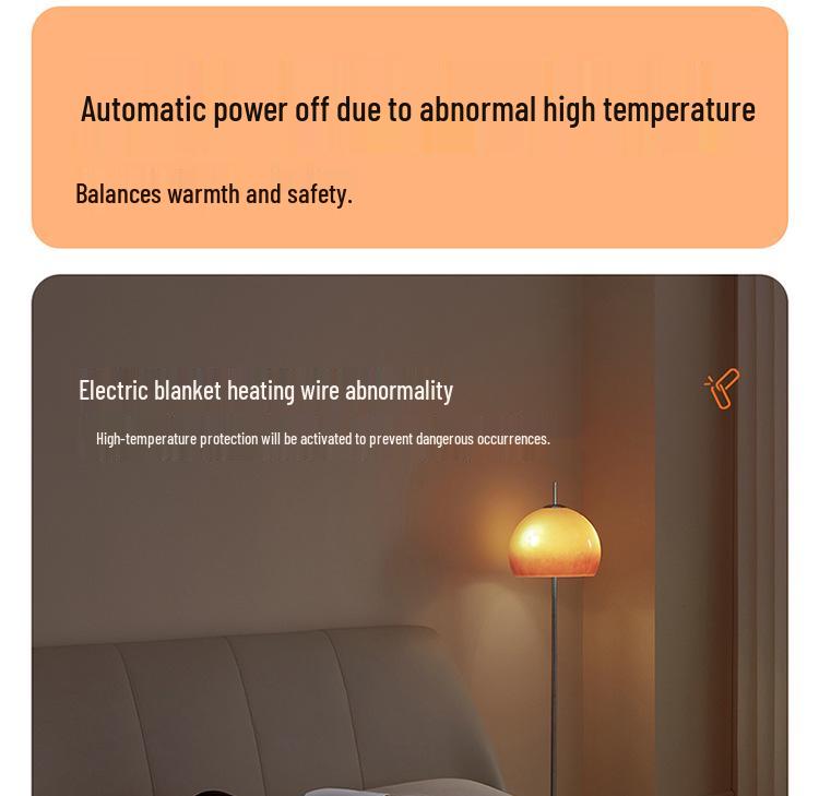 Elektrische Decke von Rainbow: Einzelsteuerung, Temperatur einstellbar, Entfeuchtung, Perfekt für Studentenwohnheime