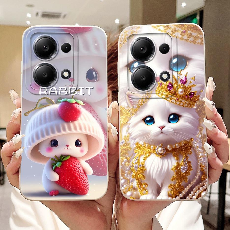 For Xiaomi Redmi Note 13 4G Case Note13 Pro Cute Fashion Candy Painted Cover Soft TPU Phone Case For Redmi Note 13 Pro Plus Bags