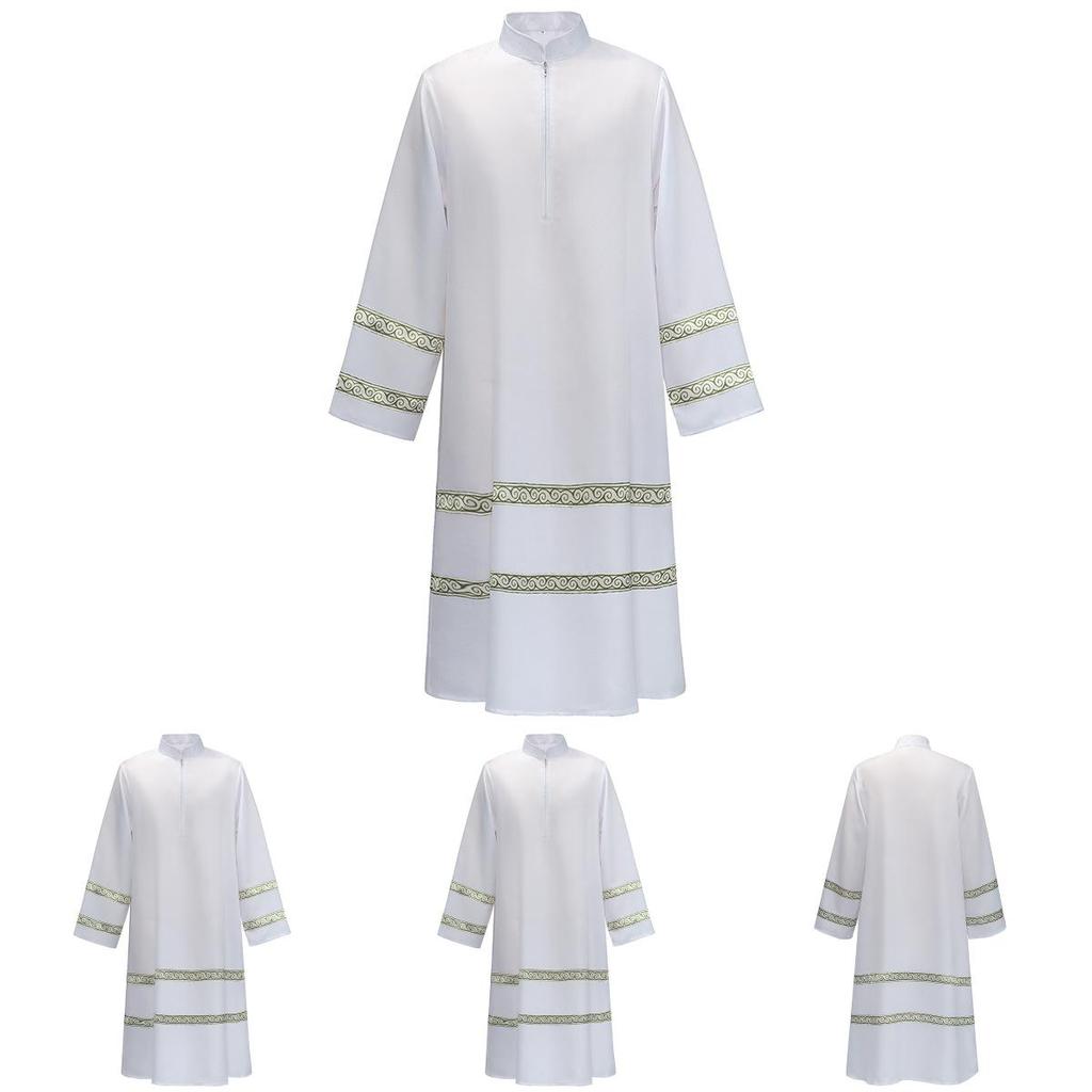 Halloweenmiddle Eastern Male Costume Long Sleeve Jumpsuit Polyester Fabric For Stage Performance