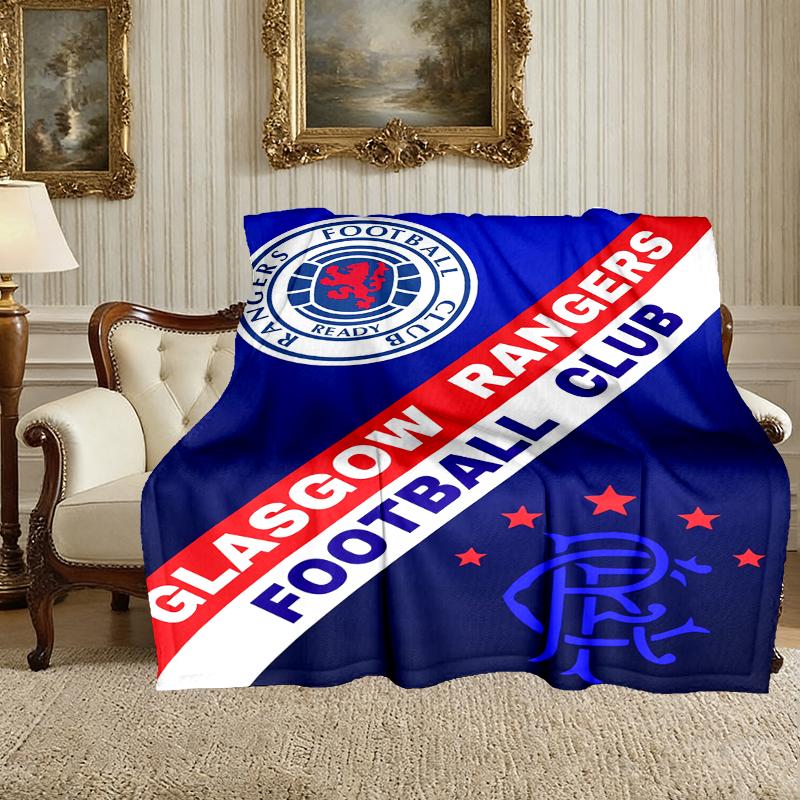 1pc Rangers FC Blanket, Super Cozy Printed Home Blanket, All-Season Warmth