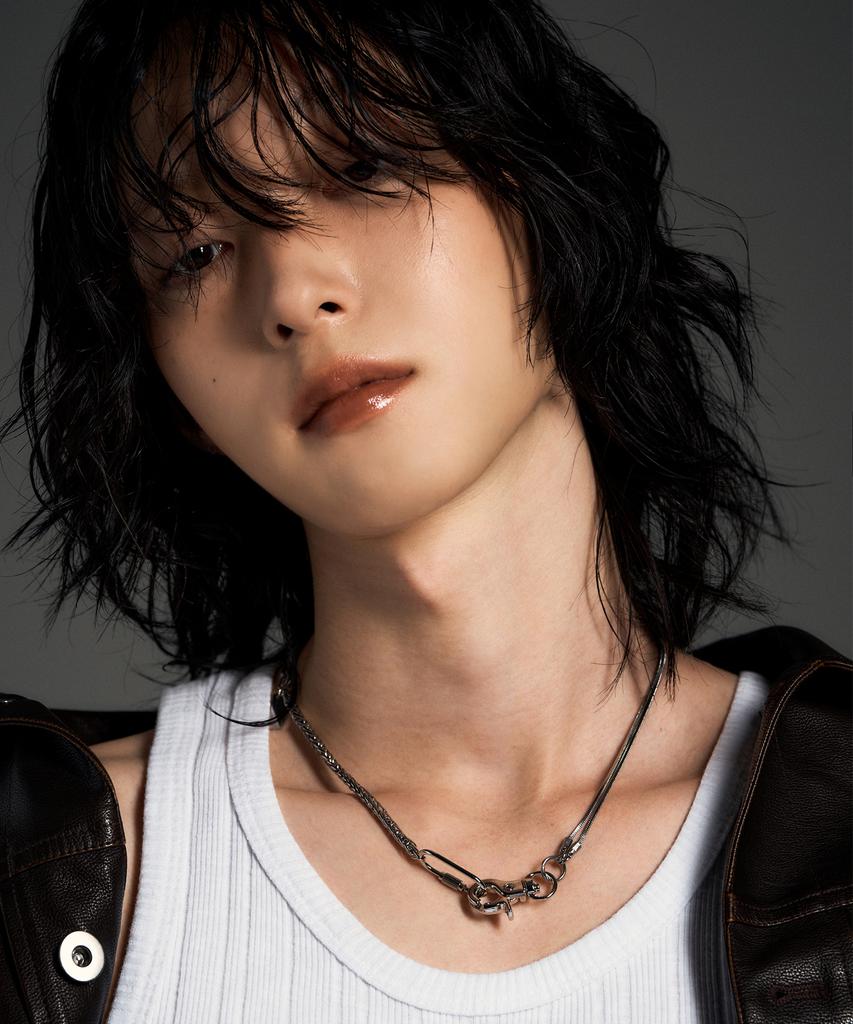 Lanarchive [1143] Python Buckle Chain Necklace