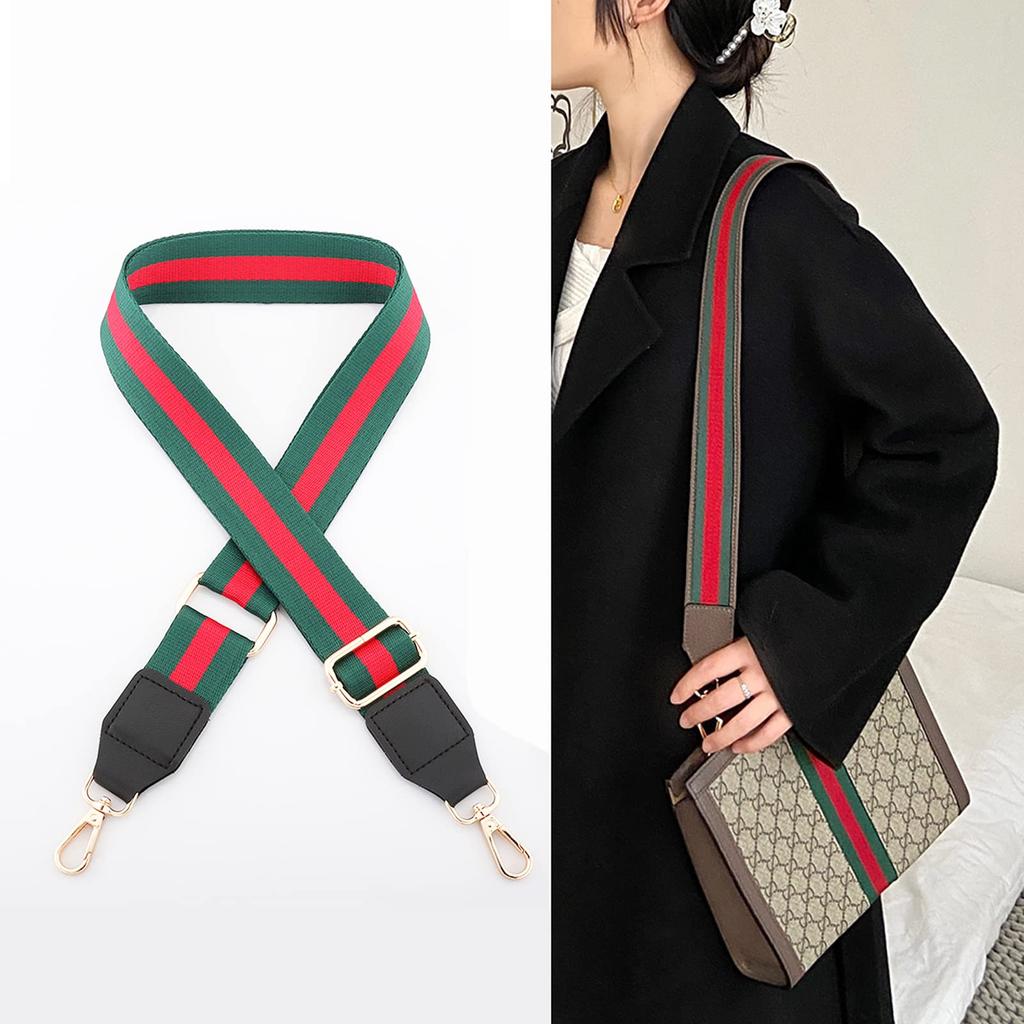 2 Pcs Replacement Straps for Shoulder Polyester Cotton Leather Wide Cloth Replacement Straps Adjustable Length Handbag Messenger Bag Canvas Shoulder