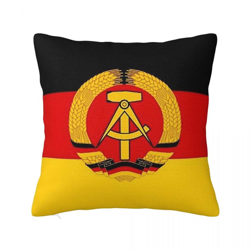 Germany Flag German Patriotic Square Pillowcase Cushion Cover Pillow Case Throw Pillow Cover for Home Bedroom Car