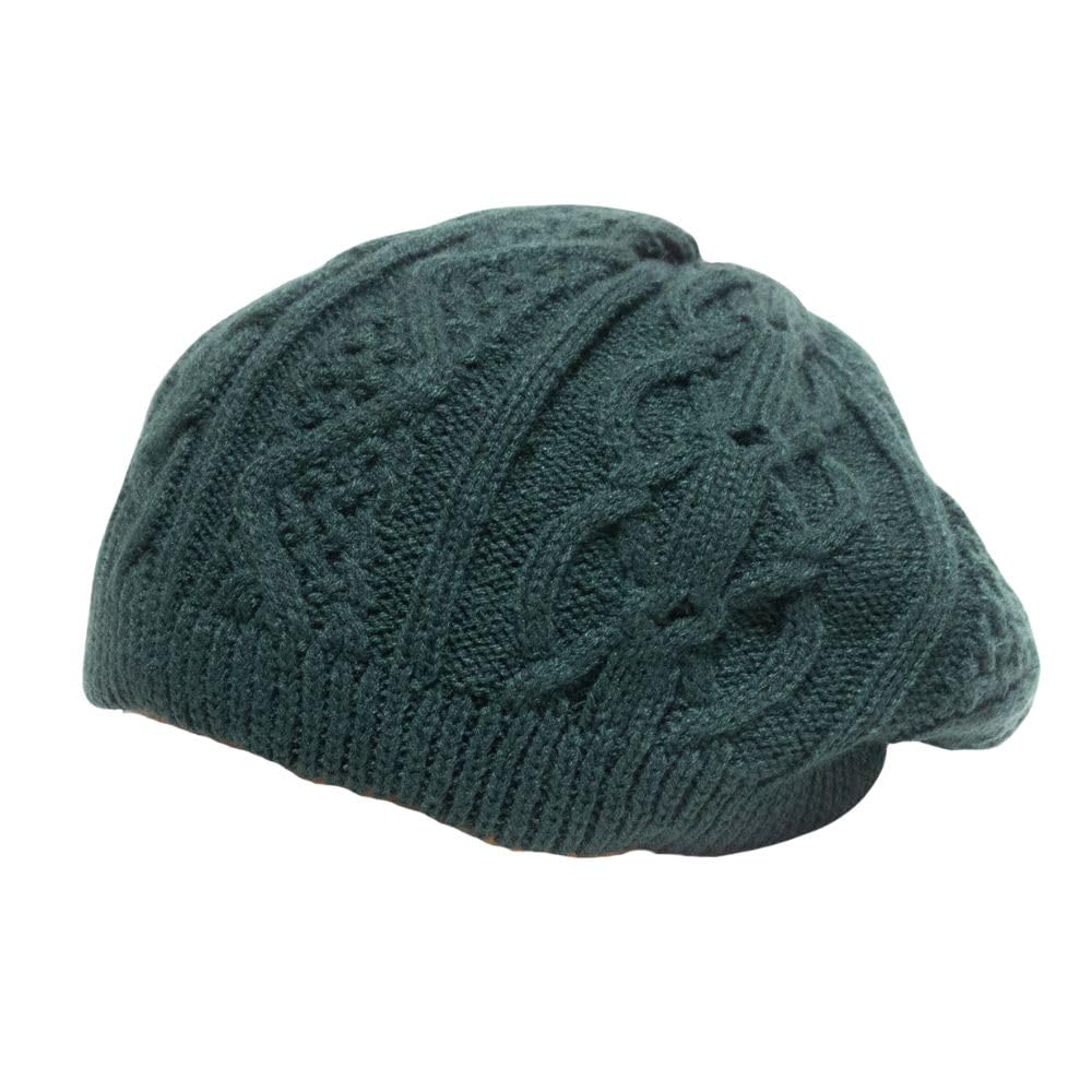 

Ruben Cable Knit One Size Fits RUS7164 Men s Beret, All, (Green) зелёный
