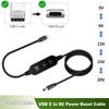 USB C To DC 5.5x2.1mm PD Trigger Cable 5V 9V 12V 15V 20V Adjustable Power Supply Adapter for Router Monitor LED