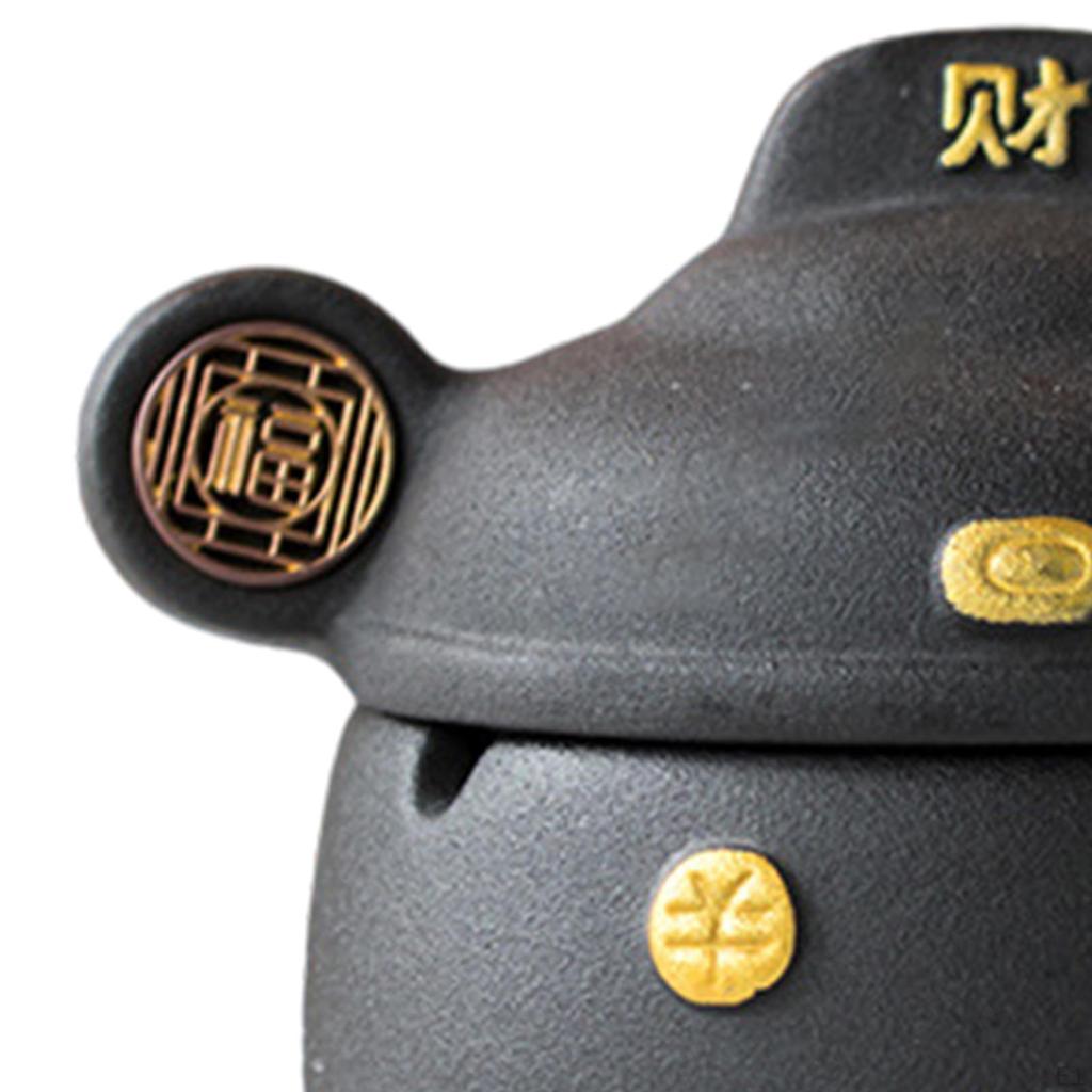 Chinese God of Wealth with Feng Shui Lid for Home Interior Gift