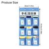 9 Grids Classroom Pockets Chart Phone Calculator Holders with Hooks Small Items Storage Bag Wall Door Hanging Organiser
