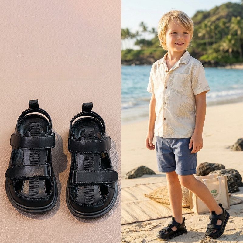 

Head Beach Shoes Boys Sports Sandals Medium Older Boys Creek Tracking Shoes Men Size 26/inner length 16.2cm чёрный