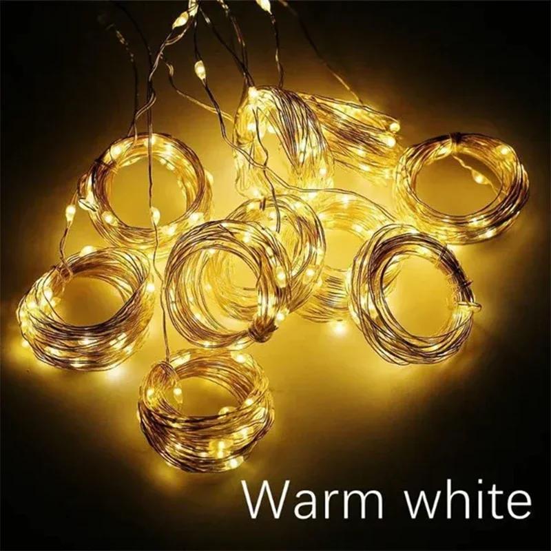 3M LED gardinlys Fedekorasjon USB feriekranslampe 8 modus for hjemmehage Julefest nyttår bryllup