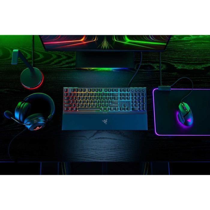 Clavier - RAZER - Ornata V3 - USB - Mécha-membrane - Rétroéclairé RGB - Repose-poignets